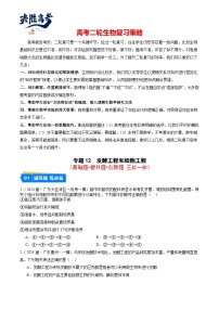專題12 發(fā)酵工程和細胞工程-【分項匯編】2024年高考生物一模試題分類匯編（廣東專用）