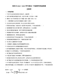 安徽省阜阳市2022-2023学年高一下学期期末生物试题（Word版附答案）