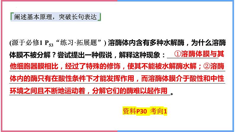 2025届高三生物人教版(2019)必修1一轮复习:细胞器之间的分工合作课件第8页