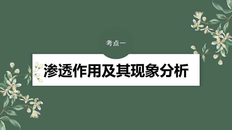 最新高考生物一轮复习课件(新人教版) 第2单元 第4课时 水进出细胞的原理第6页