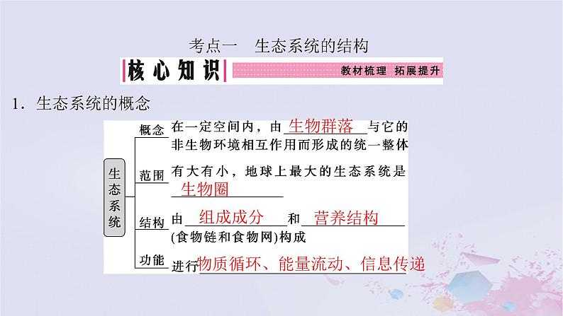 2025届高考生物一轮总复习选择性必修2第九单元生物与环境第43讲生态系统的结构与能量流动课件04