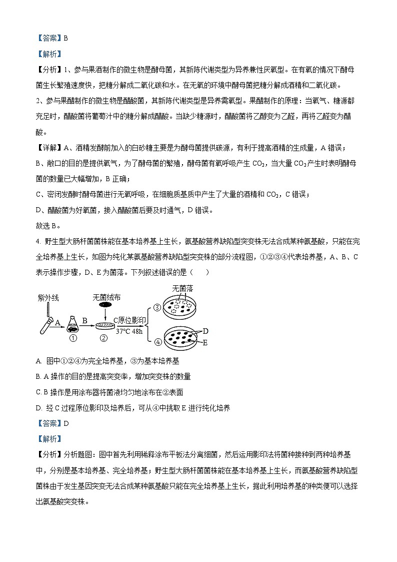 江西省宜春市丰城市第九中学2023-2024学年高二下学期第二次段考生物试题(解析版)第3页