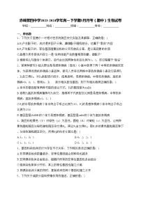 赤峰第四中学2023-2024学年高一下学期5月月考(期中)生物试卷(含答案)
