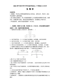 河南省郑州市宇华实验学校2023-2024学年高二下学期5月月考生物试题（Word版附解析）