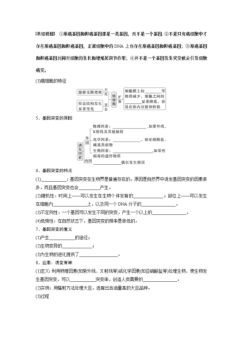 第七单元 第33课时 基因突变和基因重组(学生版)第3页