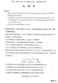 河南省南阳市南阳六校联考2023-2024学年高一下学期6月期末生物试题