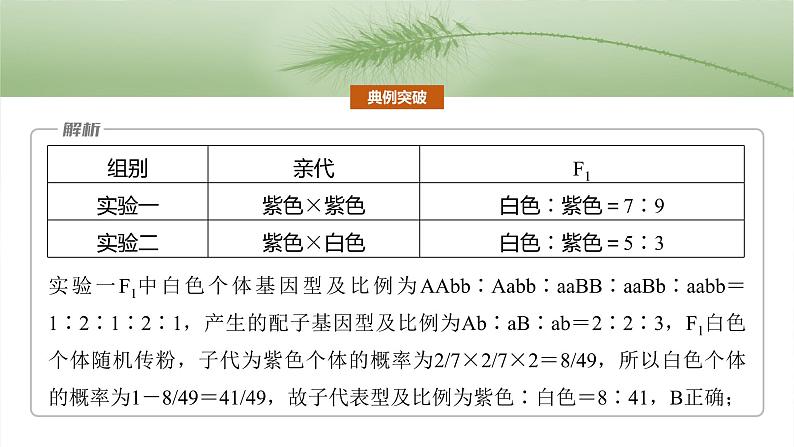 第五单元 专题突破6 自由组合定律中的特殊分离比第8页