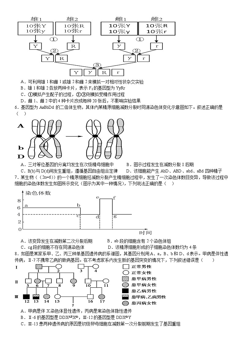2024许昌高级中学高一下学期6月月考试题生物含解析第2页