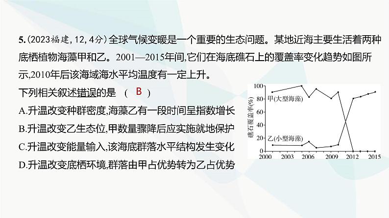 高考生物(山东专用)复习专题18群落及其演替练习课件第8页