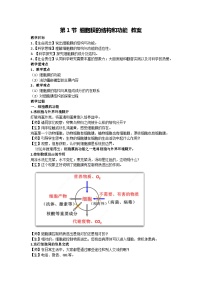 人教版 (2019)必修1《分子与细胞》第1节 细胞膜的结构和功能教学设计