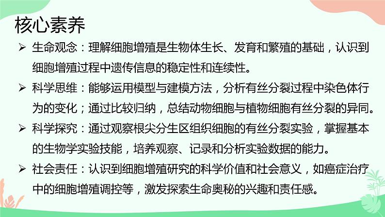 【核心素养】人教版高中生物必修一6.1《细胞的增殖》课件+课时练习+教案(含教学反思)02