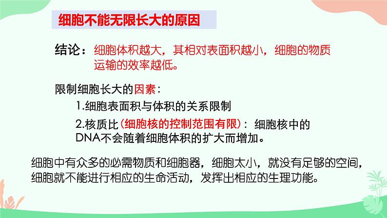 【核心素养】人教版高中生物必修一6.1《细胞的增殖》课件+课时练习+教案(含教学反思)07