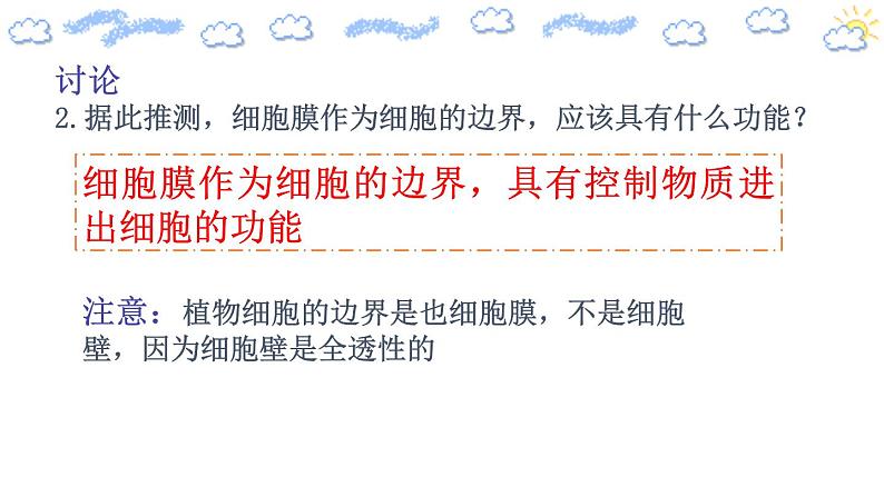 新人教版 高一 生物必修一 第三章 第一节 细胞膜的结构和功能 课件ppt第5页
