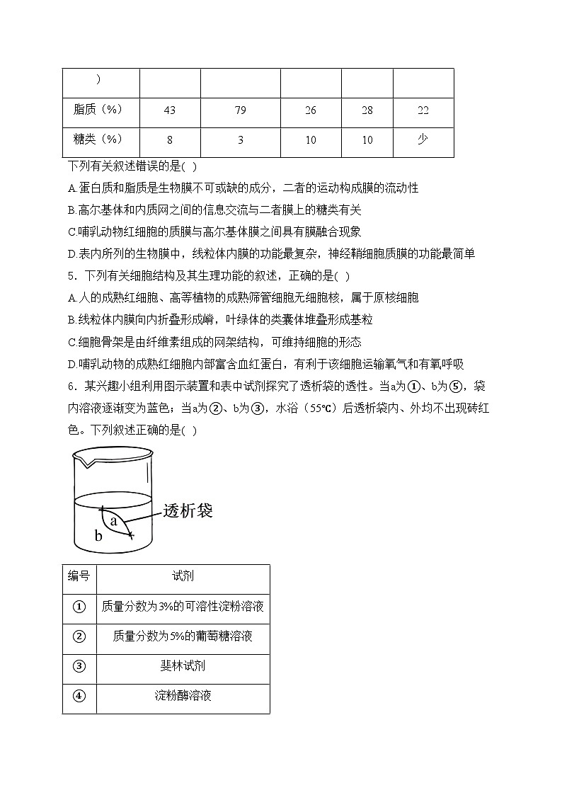 江西省宜春市丰城九中2023-2024学年高一下学期开学考试生物试卷(含答案)02