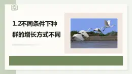 1.2不同条件下种群的增长方式不同（教学课件）——高中生物学浙科版（2019）选择性必修二