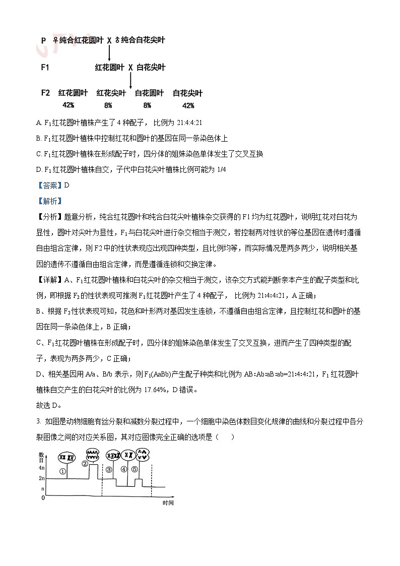 重庆市西南大学附属中学2023-2024学年高一下学期期末考试生物试题  Word版含解析第2页