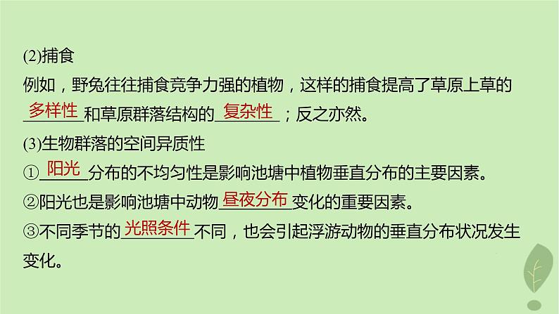 2024届高考生物一轮复习第九单元生物与环境第4课时生物群落的结构课件(苏教版)第7页