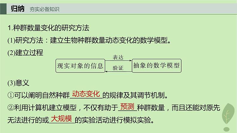 2024届高考生物一轮复习第九单元生物与环境第2课时种群数量的变化课件(苏教版)第4页