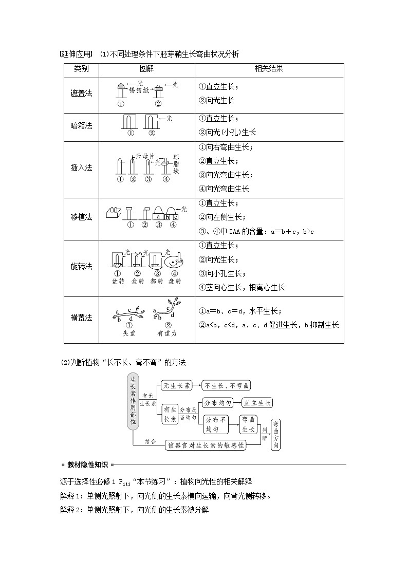 2024届高考生物一轮复习教案第八单元生命活动的调节第8课时植物生长素(苏教版)第3页