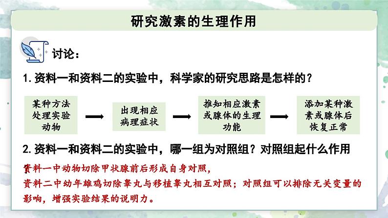 3.3 激素调节身体多种机能(教学课件)——高中生物学浙科版(2019)选择性必修一第6页