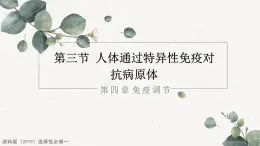 4.3人体通过特异性免疫对抗病原体（教学课件）——高中生物学浙科版（2019）选择性必修一