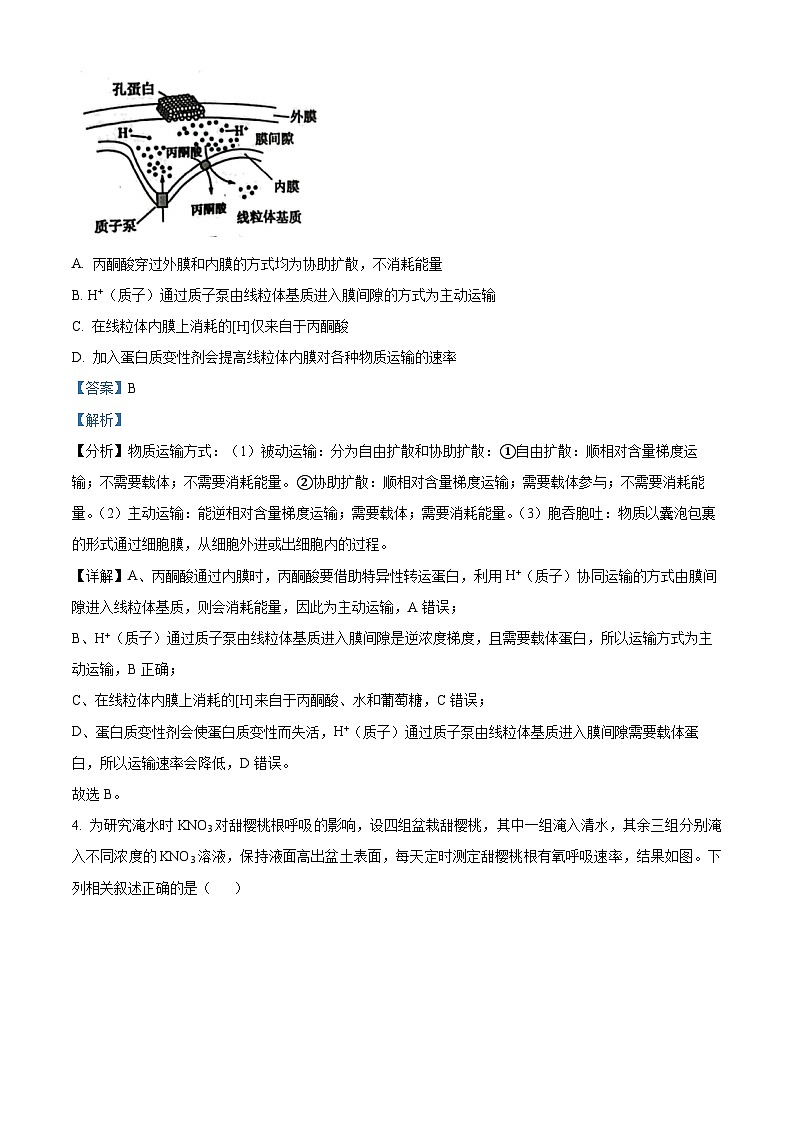 湖南省长沙市雅礼中学2024-2025学年高三上学期入学考试生物试卷(Word版附解析)03