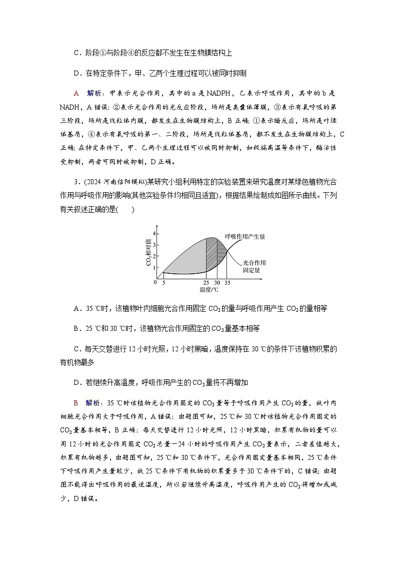 高考生物一轮复习课时练习(十一)含答案第2页