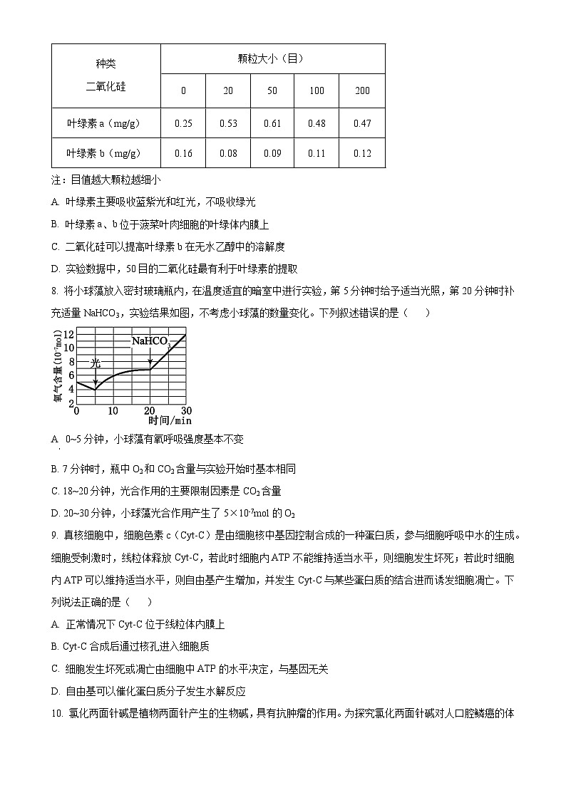 山东省济宁市2023-2024学年高二下学期7月期末考试生物试题(Word版附解析)第3页