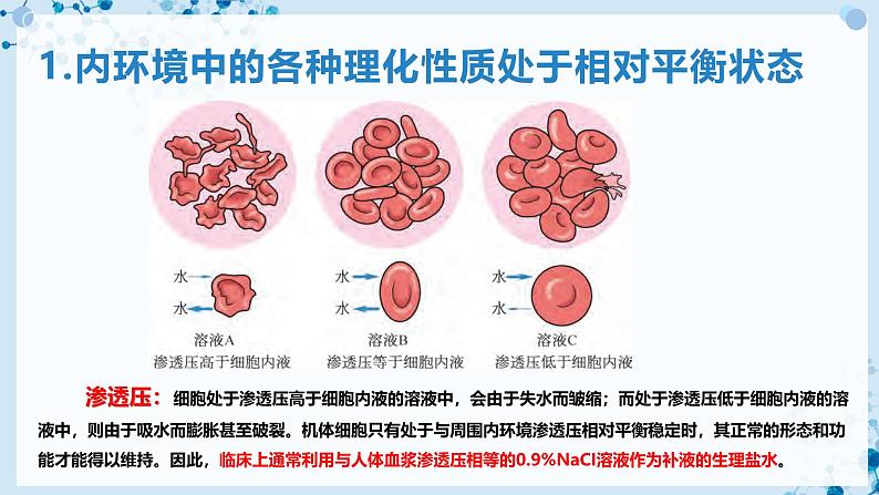 【沪科技版】生物选修一 1.2 内环境稳态是机体细胞生命活动的保障(课件)第5页