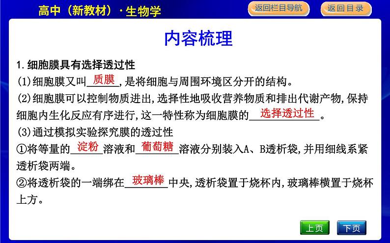 浙科版高中生物必修1第二节 细胞膜控制细胞与周围环境的联系课件PPT05
