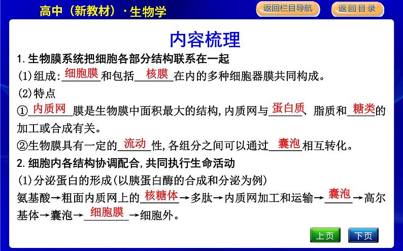 浙科版高中生物必修1第五节 细胞在结构和功能上是一个统一整体课件PPT第4页