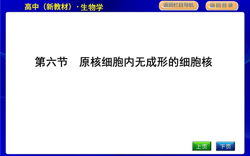 浙科版高中生物必修1第六節(jié)　原核細(xì)胞內(nèi)無(wú)成形的細(xì)胞核課件PPT第1頁(yè)