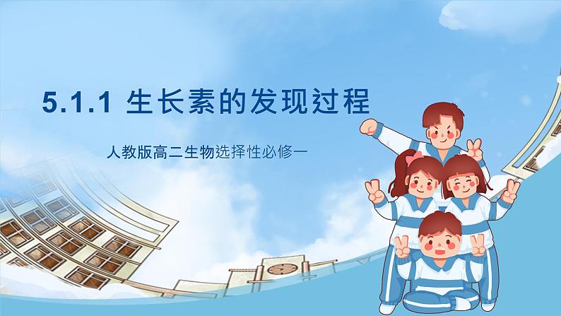 人教版高二生物选择性必修一 5.1.1 《生长素的发现过程》课件第1页
