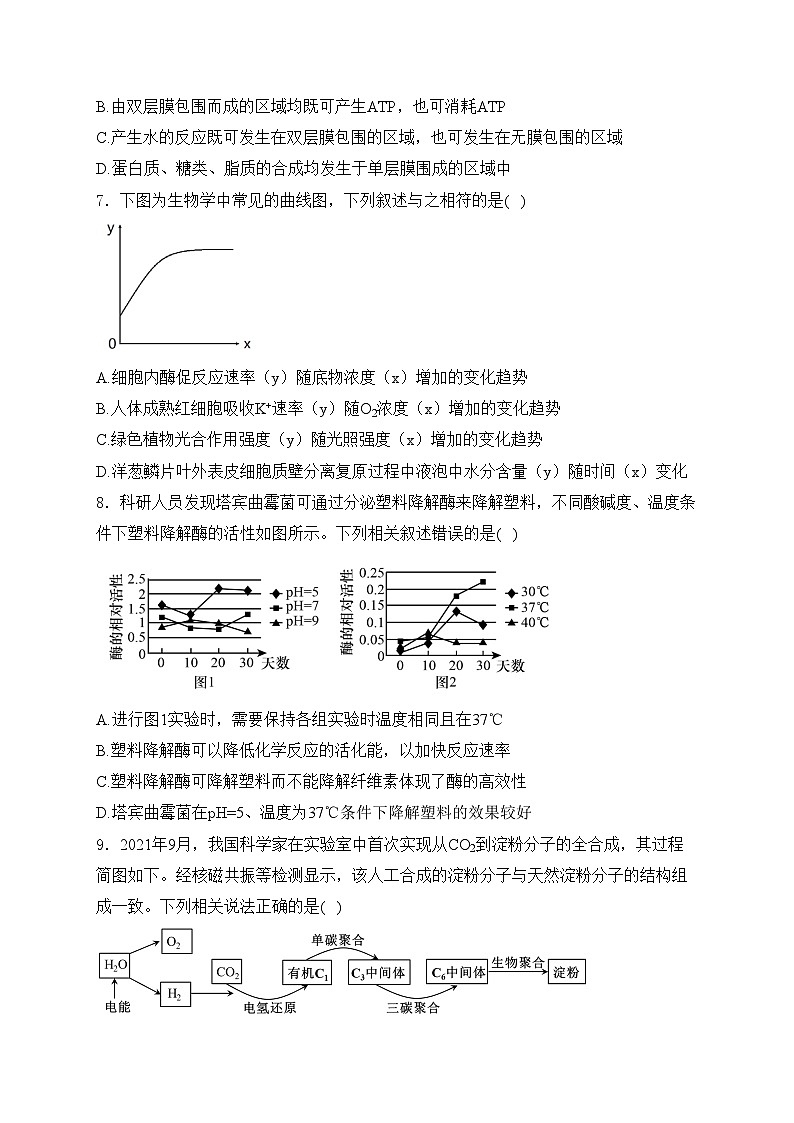 四川省遂寧中學校2025屆高三上學期8月月考生物試卷(含答案)第3頁