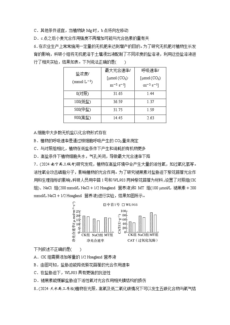 第三单元 第十七课时 光合作用的影响因素及其应用-2025年高考生物大一轮复习(课件+讲义+练习)03