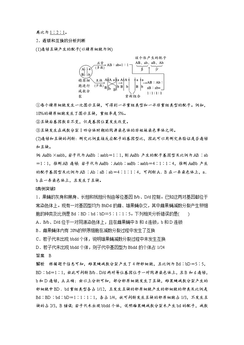 第五单元 专题突破7 探究不同对基因在常染色体上的位置-2025年高考生物大一轮复习(课件+讲义+练习)教师版第2页