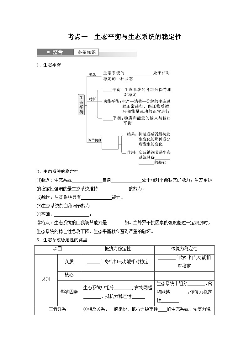 第九單元　第54課時(shí)　生態(tài)系統(tǒng)的穩(wěn)定性-2025年高考生物大一輪復(fù)習(xí)（課件+講義+練習(xí)）學(xué)生版第2頁(yè)