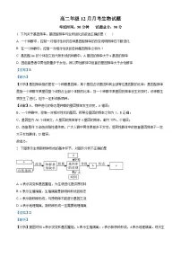 四川省内江市第一中学2021-2022学年高二上学期12月月考生物试题(Word版附解析)