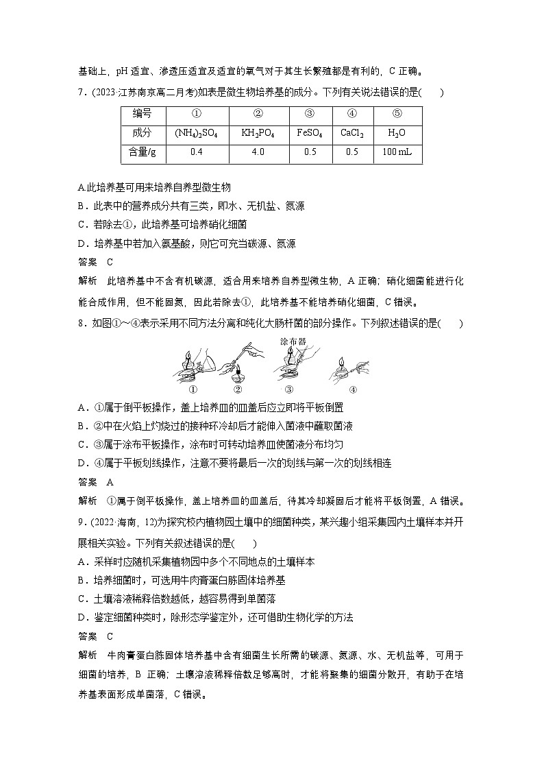 2024高中生物选择性必修第三册(人教版2019)同步讲义第1章章末检测试卷(一)(Word版附解析)03