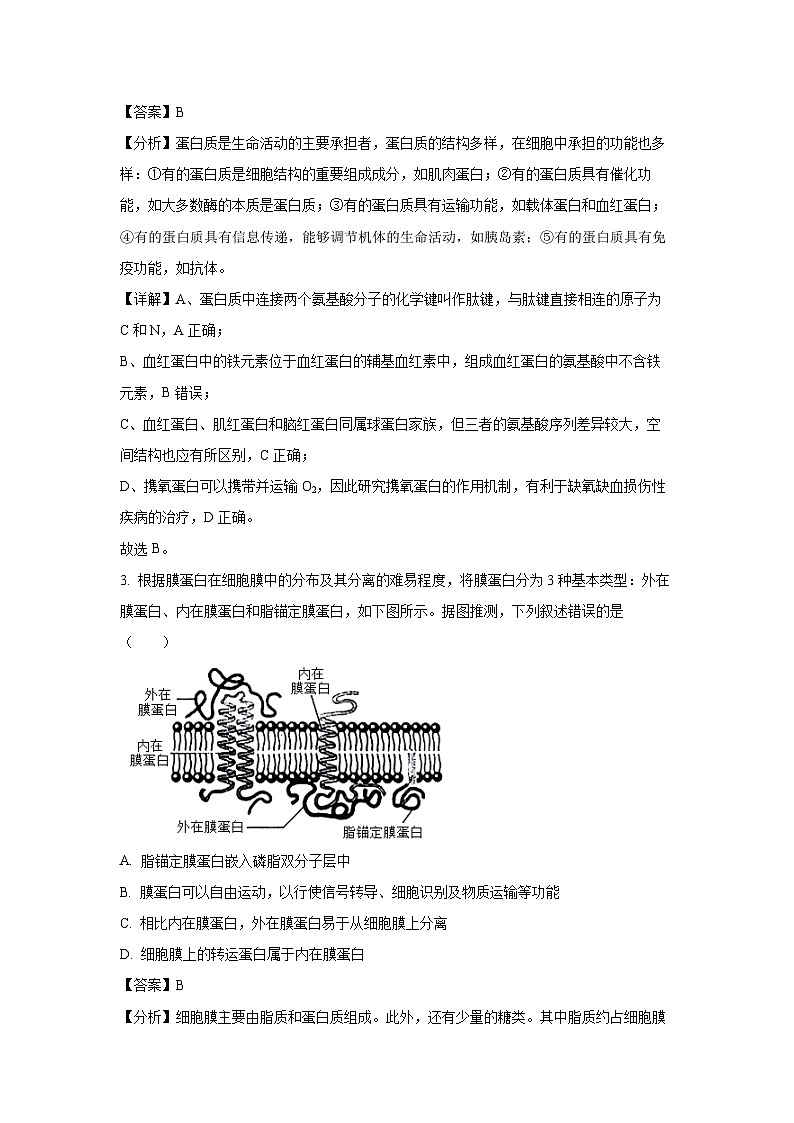 [生物][期末]遼寧省錦州市2023-2024學(xué)年高二下學(xué)期期末考試試卷(解析版)第2頁(yè)