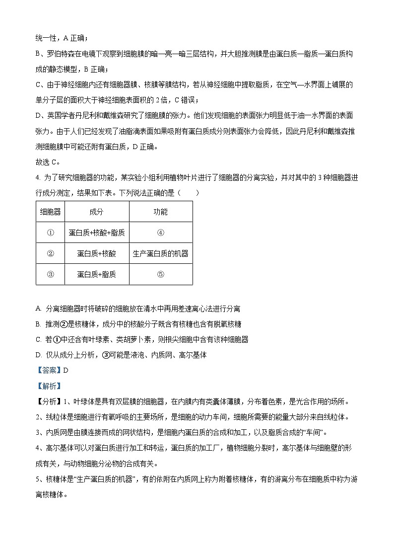 四川省成都市蓉城名校2024-2025学年高三上学期入学考试生物试题03