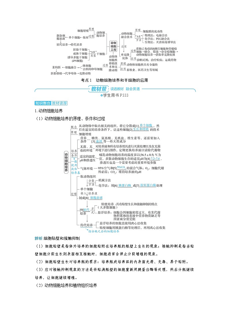 2025年高考生物精品教案第十一章生物技术与工程课时4动物细胞工程02