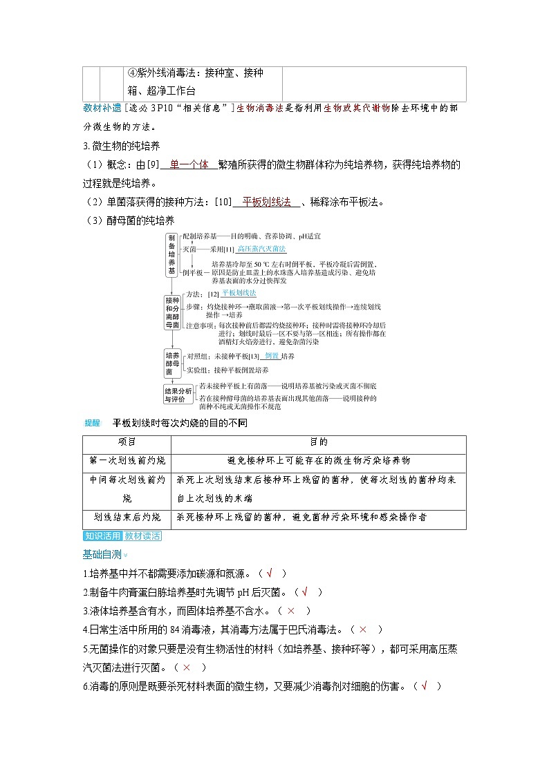 2025年高考生物精品教案第十一章生物技术与工程课时2微生物的培养与应用第3页