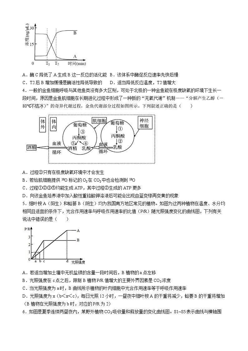 天津市崇化中学2024-2025学年高三上学期开学测试生物试卷02