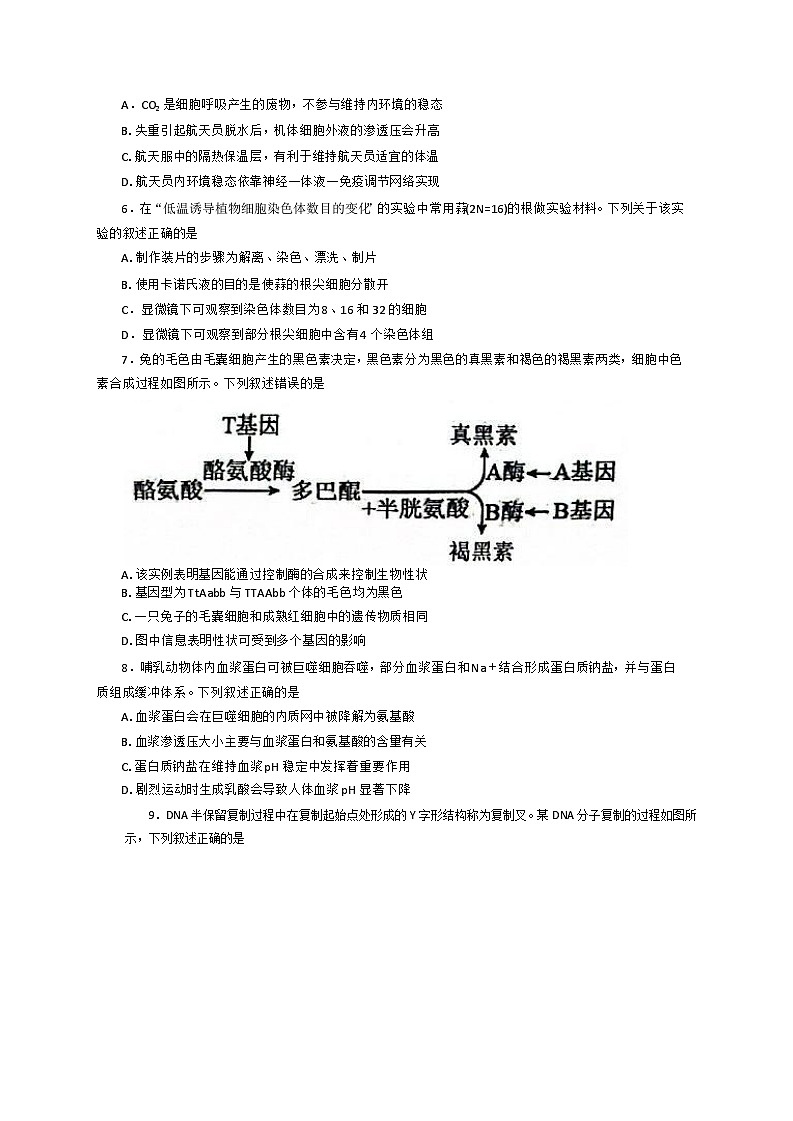 湖北省云学部分重点高中2024-2025学年高二上学期9月月考生物试题第2页