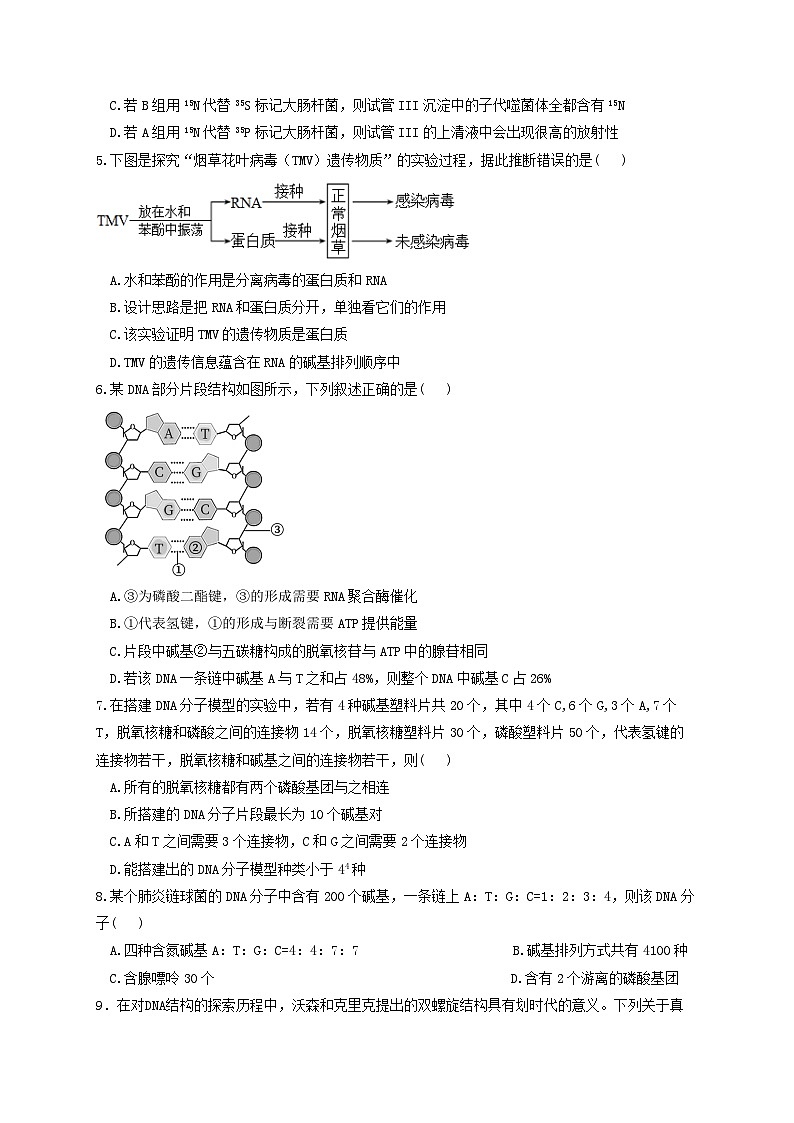 四川省宜宾市三中教育集团2023-2024学年高一下学期生物期末复习卷502