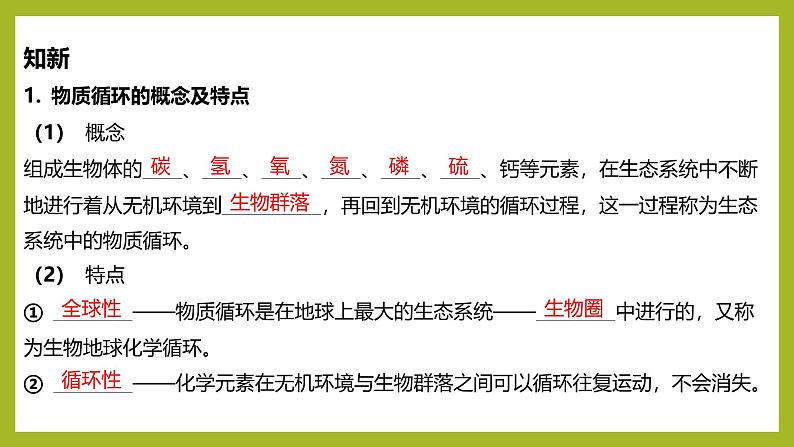 2024-2025学年 苏教版 选择性必修二 生态系统的物质循环 课件第5页