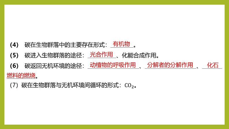 2024-2025学年 苏教版 选择性必修二 生态系统的物质循环 课件第7页