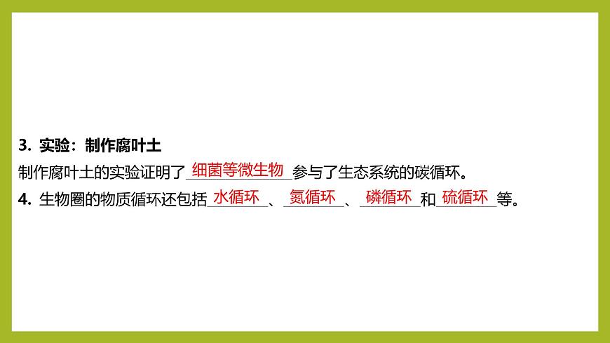 2024-2025學(xué)年 蘇教版  選擇性必修二 　 生態(tài)系統(tǒng)的物質(zhì)循環(huán) 課件第8頁(yè)