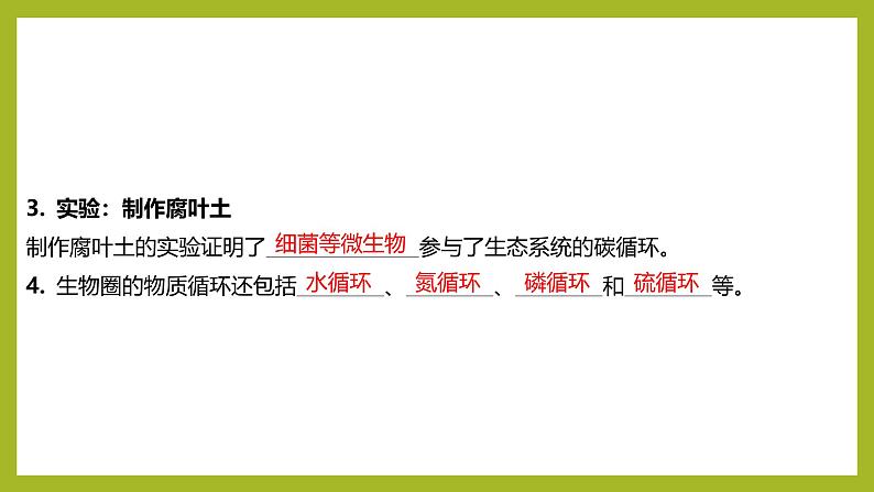 2024-2025学年 苏教版 选择性必修二 生态系统的物质循环 课件第8页
